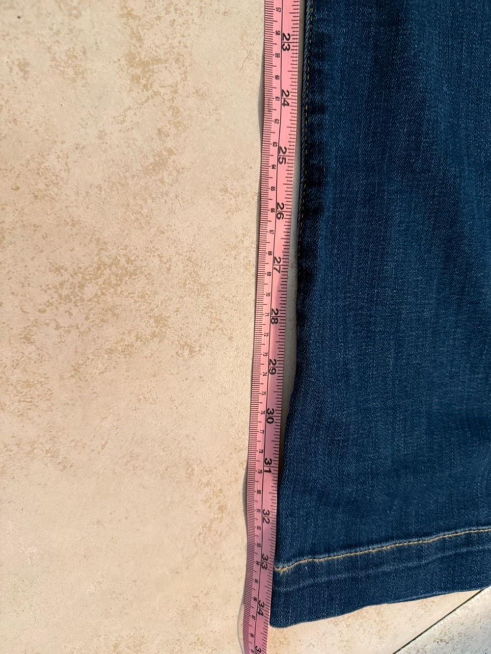 7 For All Mankind Dark Indigo Wide Leg Jeans - Picture 12 of 12